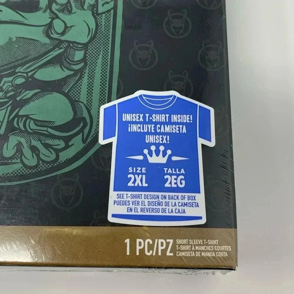 NIB FUNKO POP Tees Marvel Loki Frog Of Thunder Short Sleeve Limited T Shirt 2XL - Picture 5 of 5
